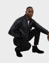 FRANKY MEN'S LEATHER BOMBER JACKET